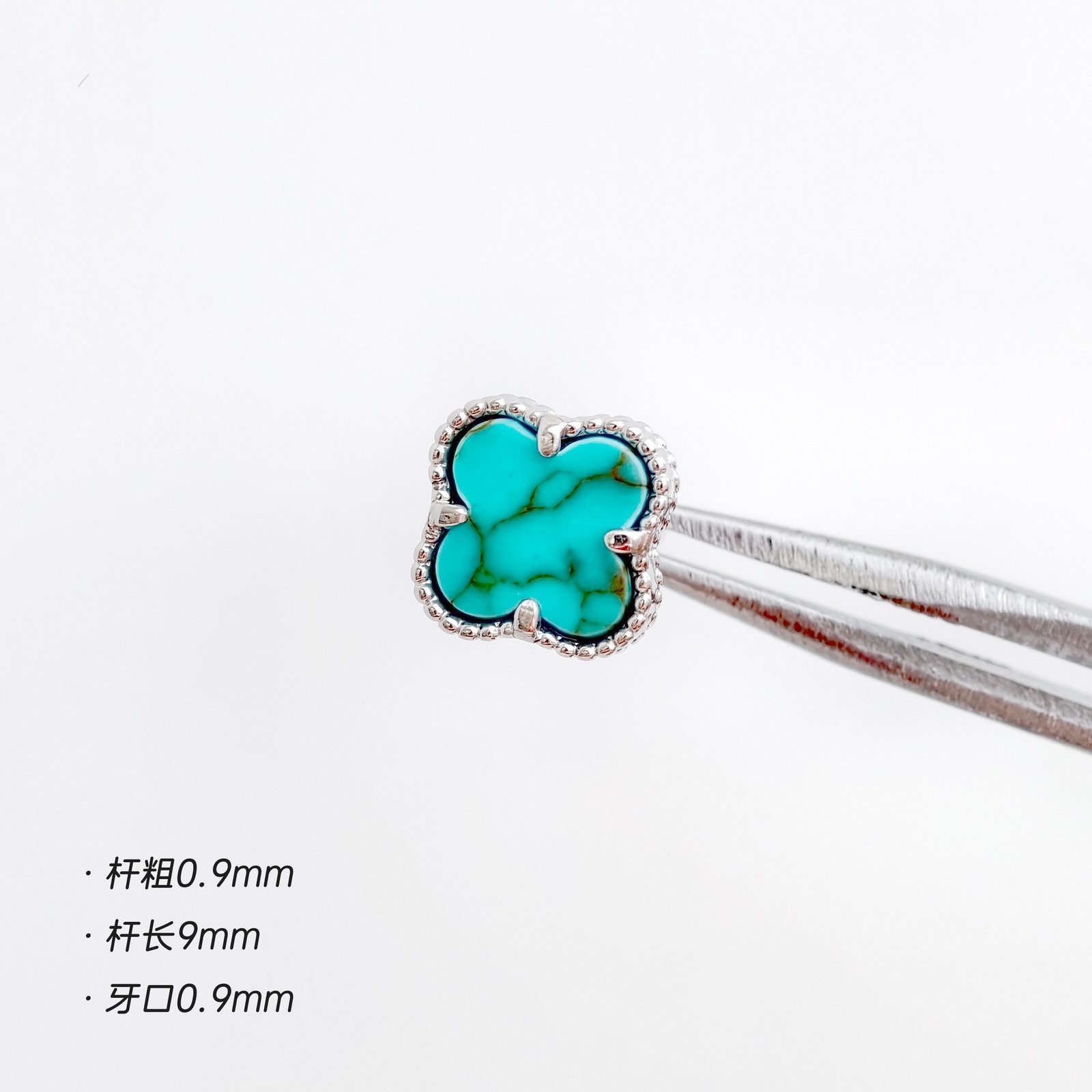 Turquoise Titanium Steel Stud Earring Collection - Image 2