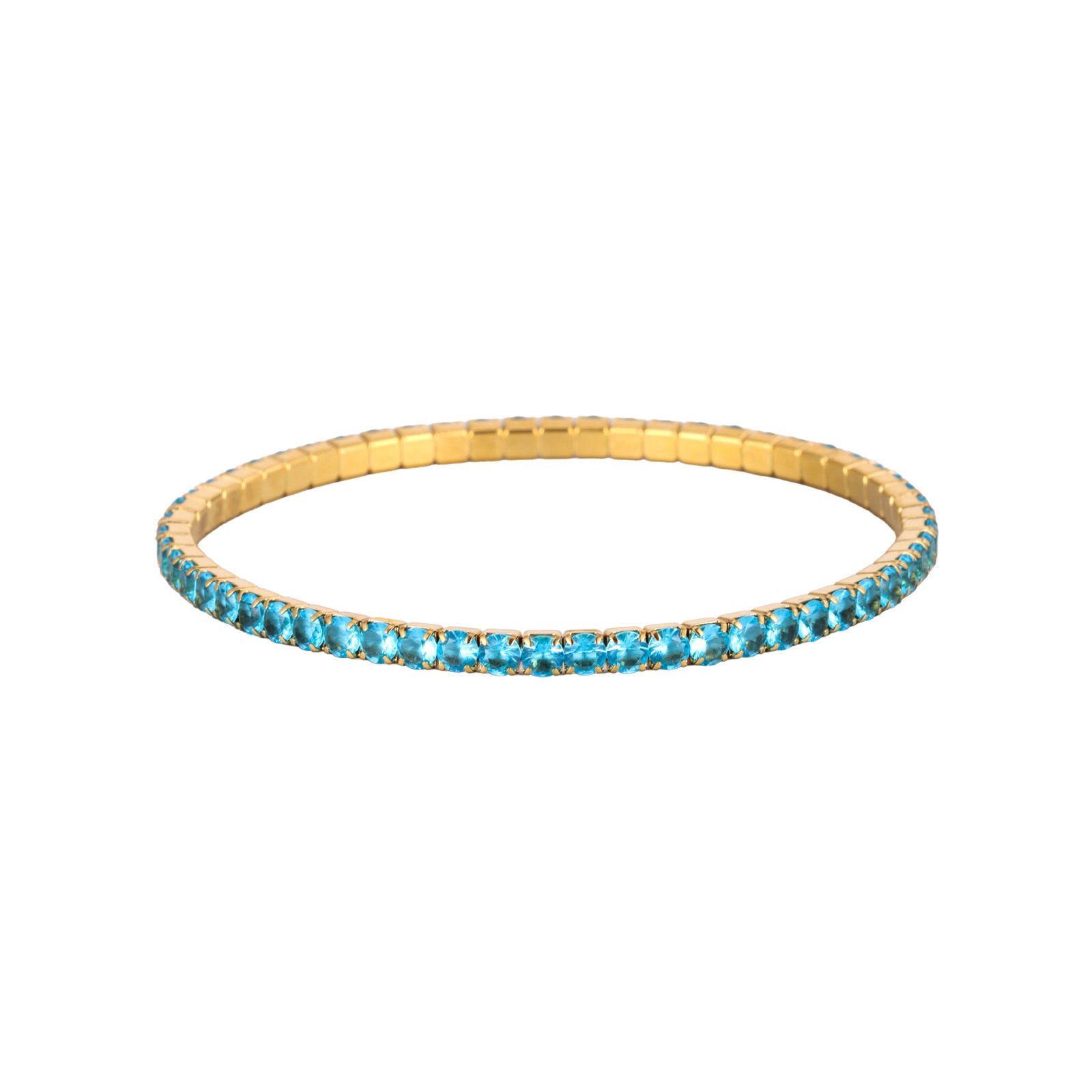 18K Gold-Plated Zircon Tennis Bangle - Image 16